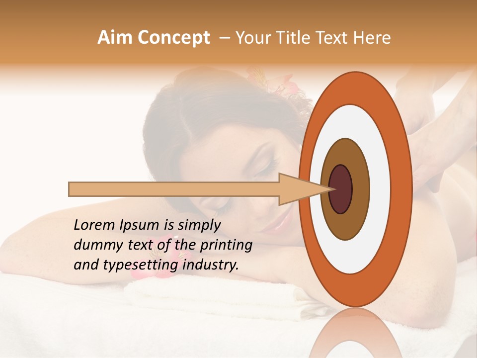 Isolated Massagist Personal PowerPoint Template