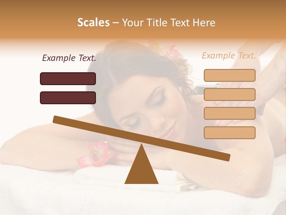 Isolated Massagist Personal PowerPoint Template