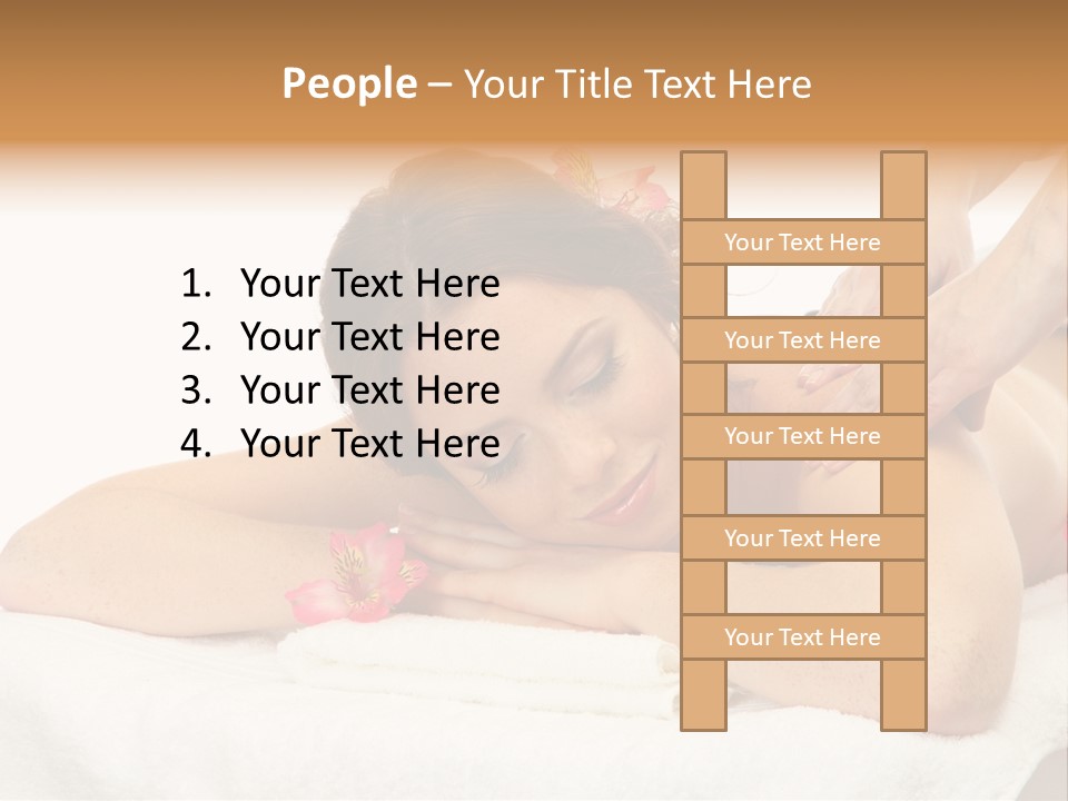 Isolated Massagist Personal PowerPoint Template