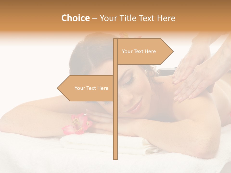 Isolated Massagist Personal PowerPoint Template