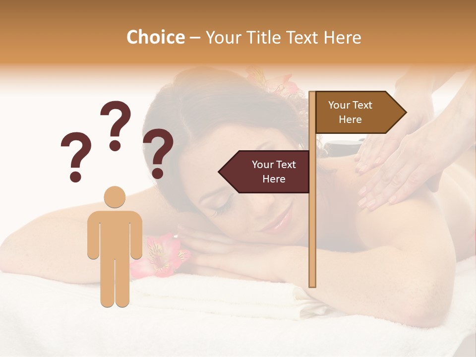 Isolated Massagist Personal PowerPoint Template