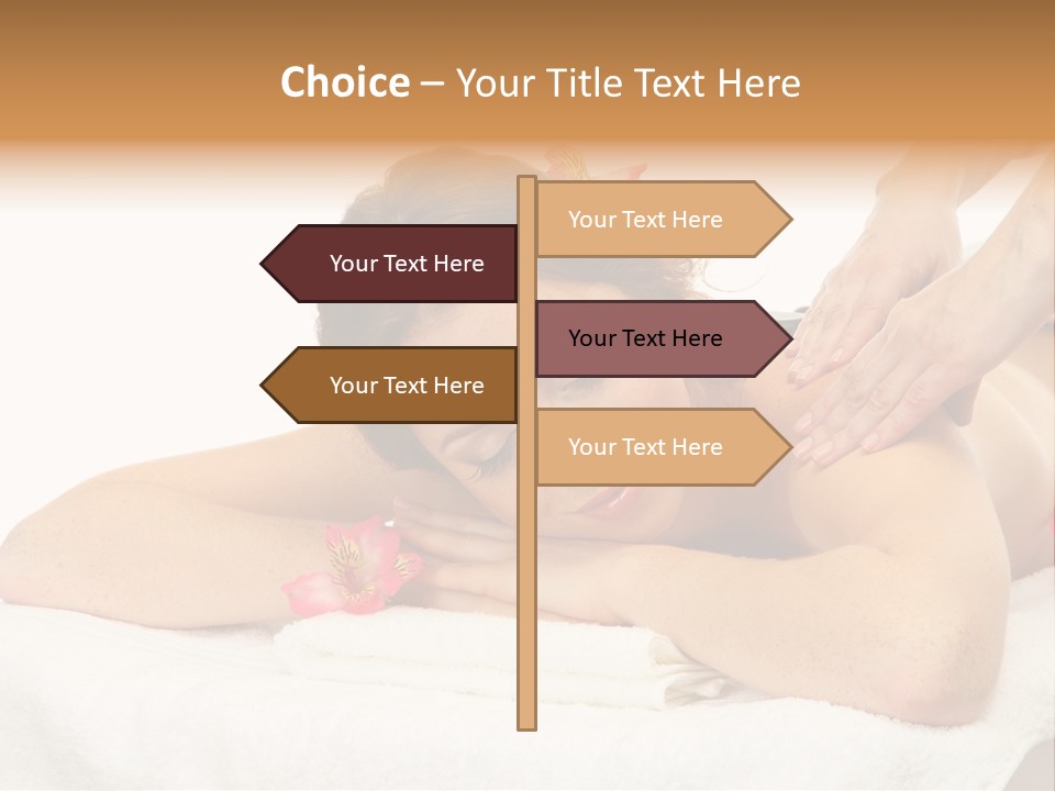 Isolated Massagist Personal PowerPoint Template