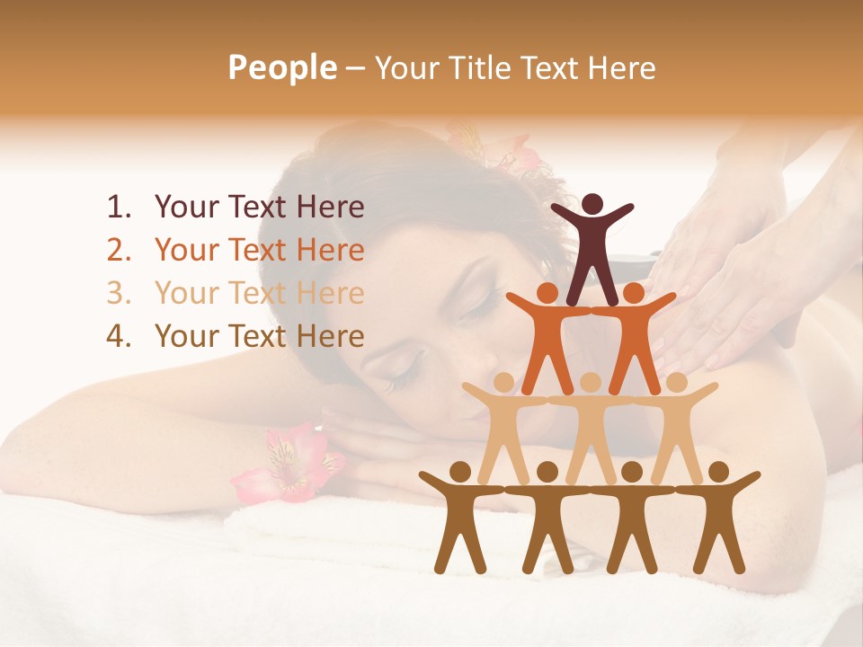 Isolated Massagist Personal PowerPoint Template