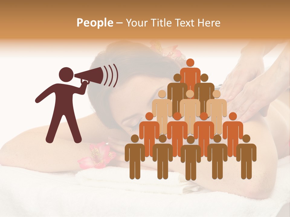 Isolated Massagist Personal PowerPoint Template