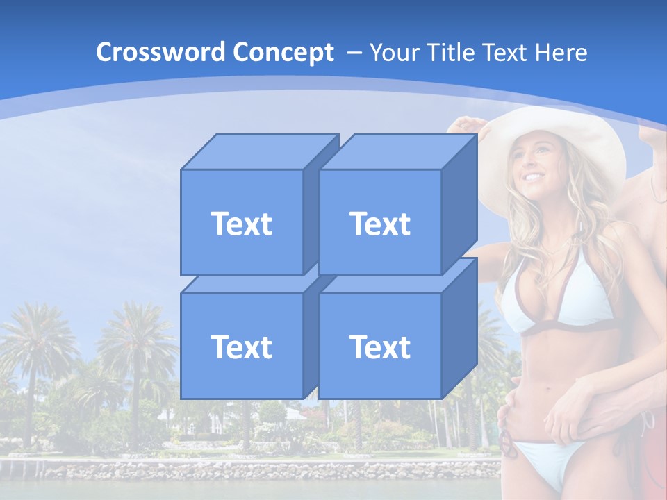 Beach Hot Spa PowerPoint Template