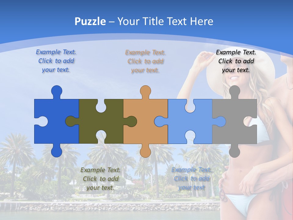 Beach Hot Spa PowerPoint Template