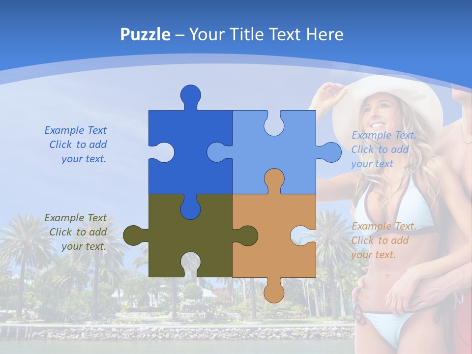 Beach Hot Spa PowerPoint Template