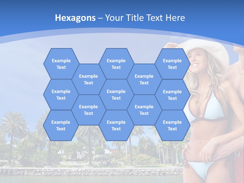Beach Hot Spa PowerPoint Template