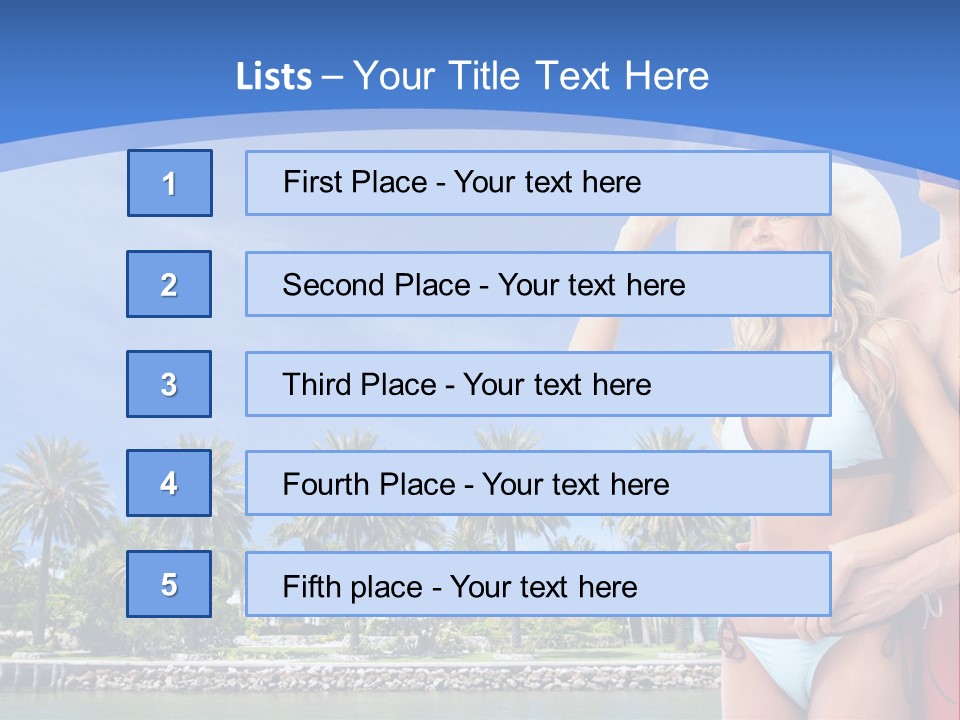 Beach Hot Spa PowerPoint Template