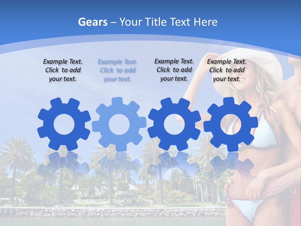 Beach Hot Spa PowerPoint Template