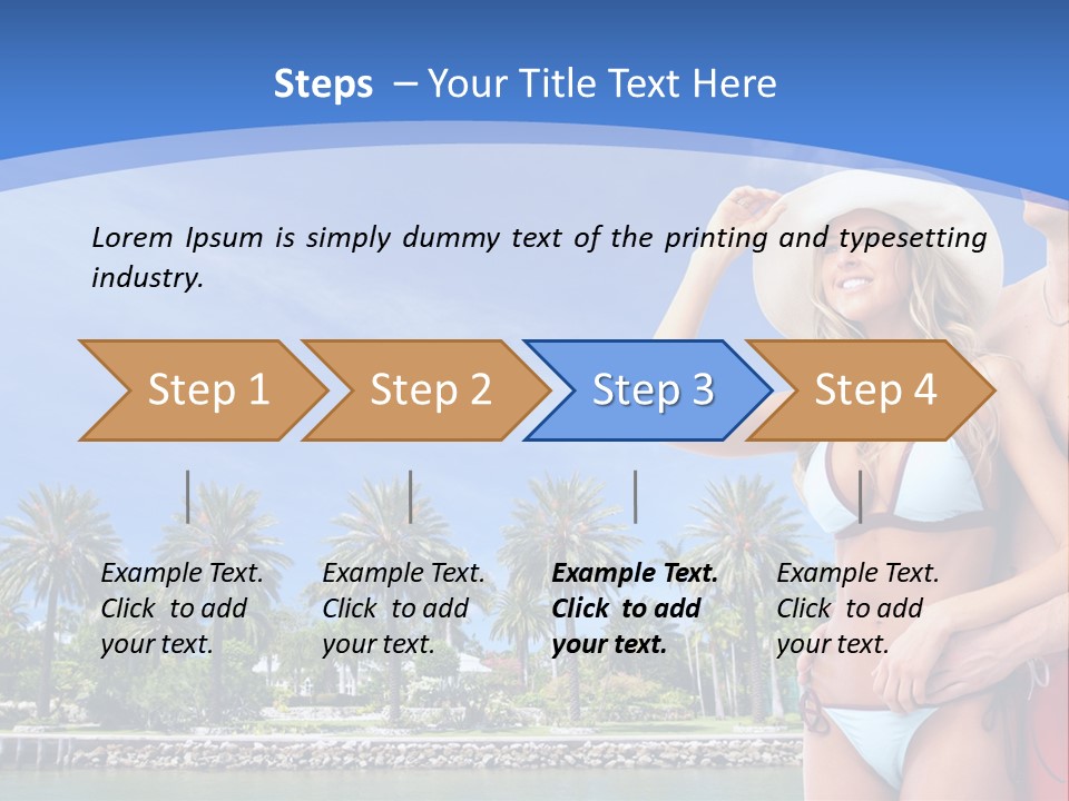 Beach Hot Spa PowerPoint Template
