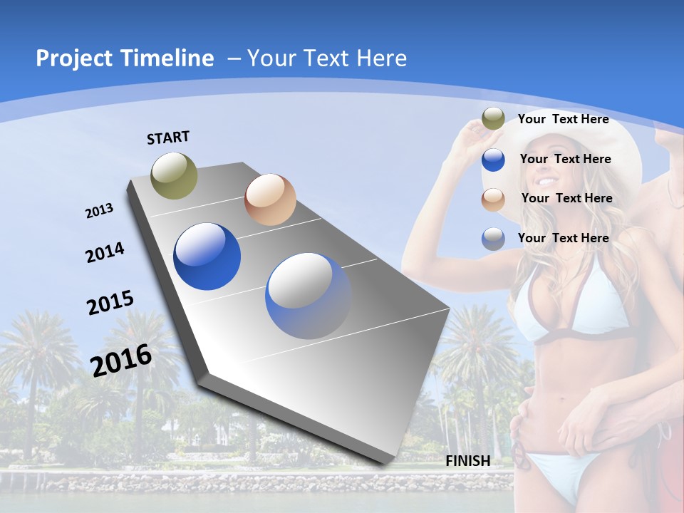 Beach Hot Spa PowerPoint Template