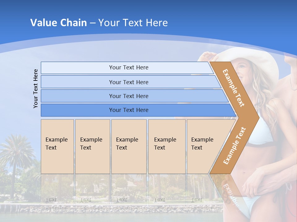 Beach Hot Spa PowerPoint Template