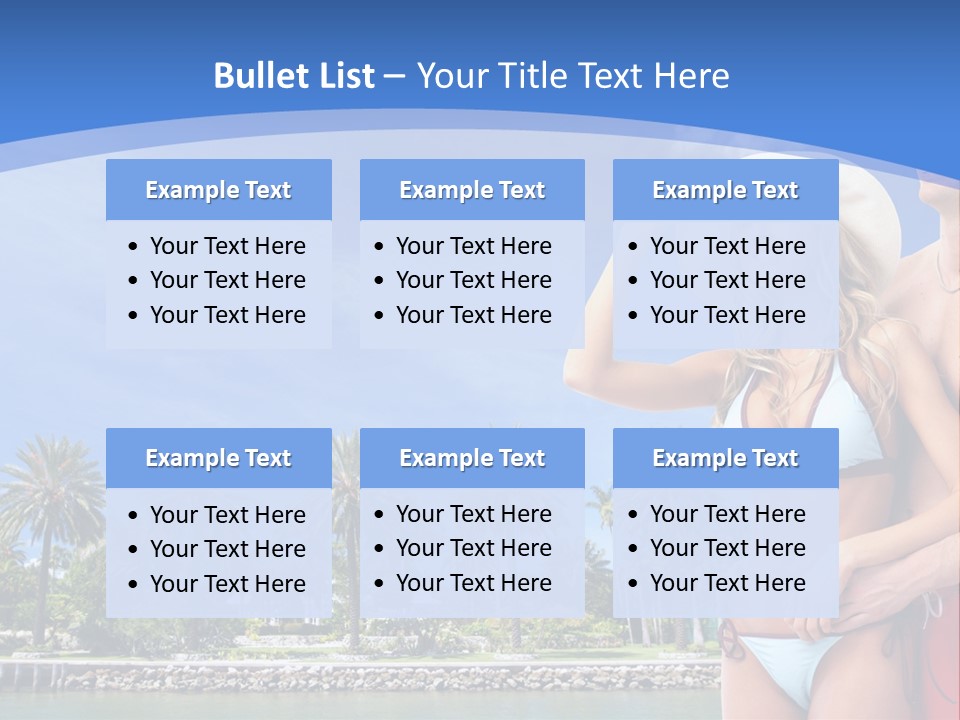 Beach Hot Spa PowerPoint Template