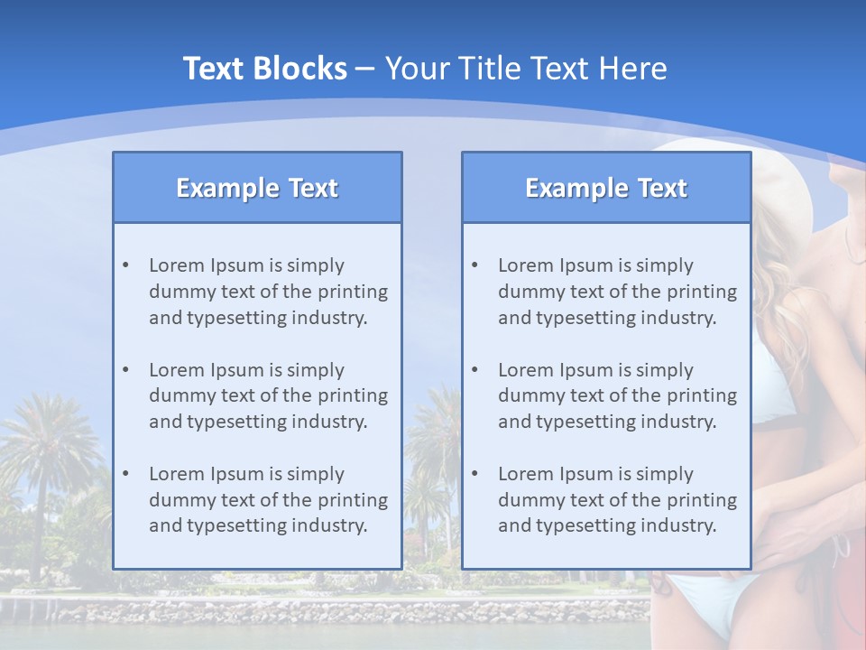 Beach Hot Spa PowerPoint Template