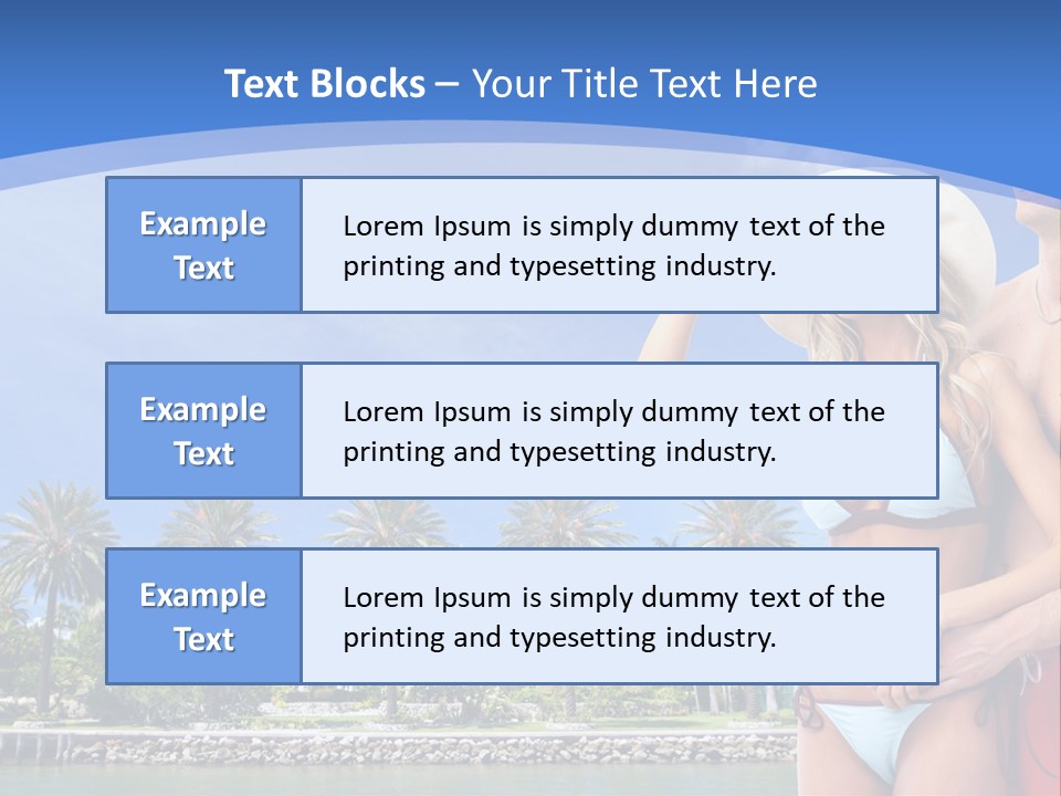 Beach Hot Spa PowerPoint Template