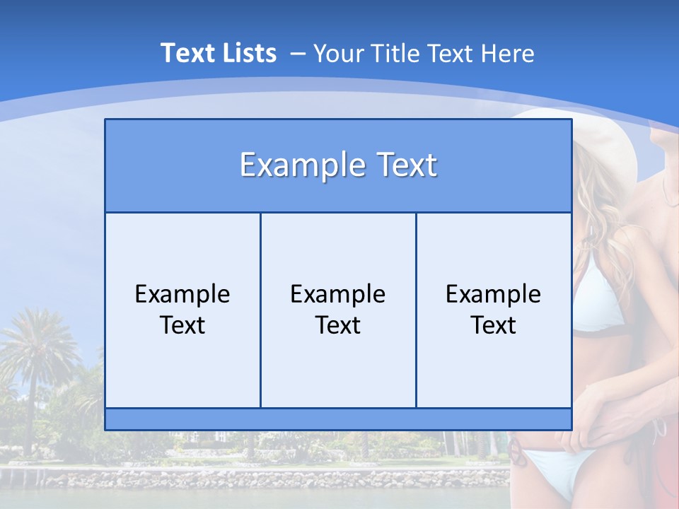 Beach Hot Spa PowerPoint Template