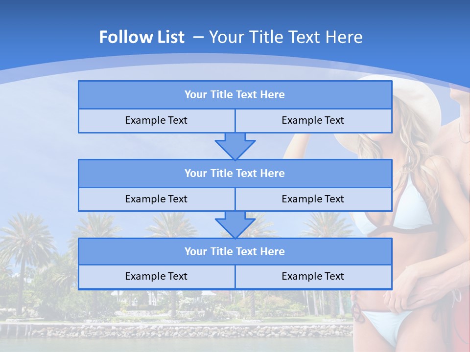 Beach Hot Spa PowerPoint Template