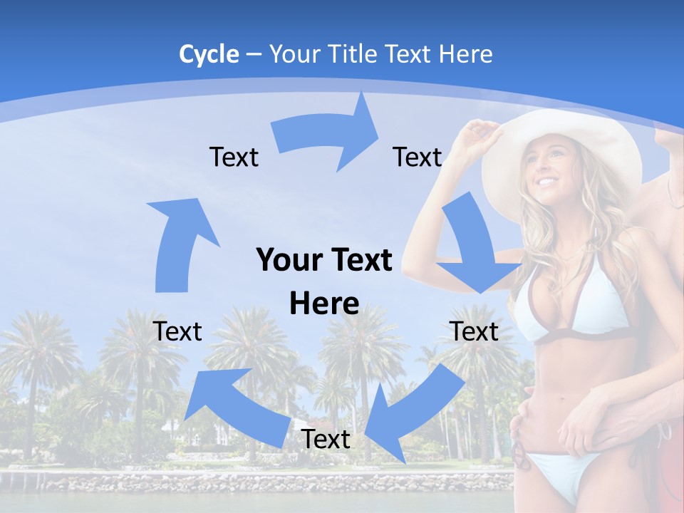 Beach Hot Spa PowerPoint Template