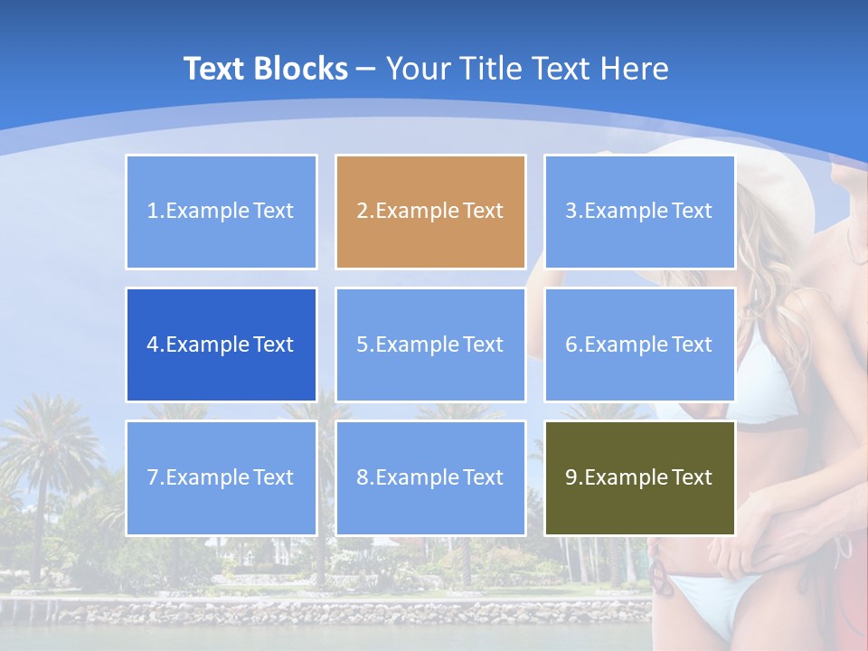 Beach Hot Spa PowerPoint Template