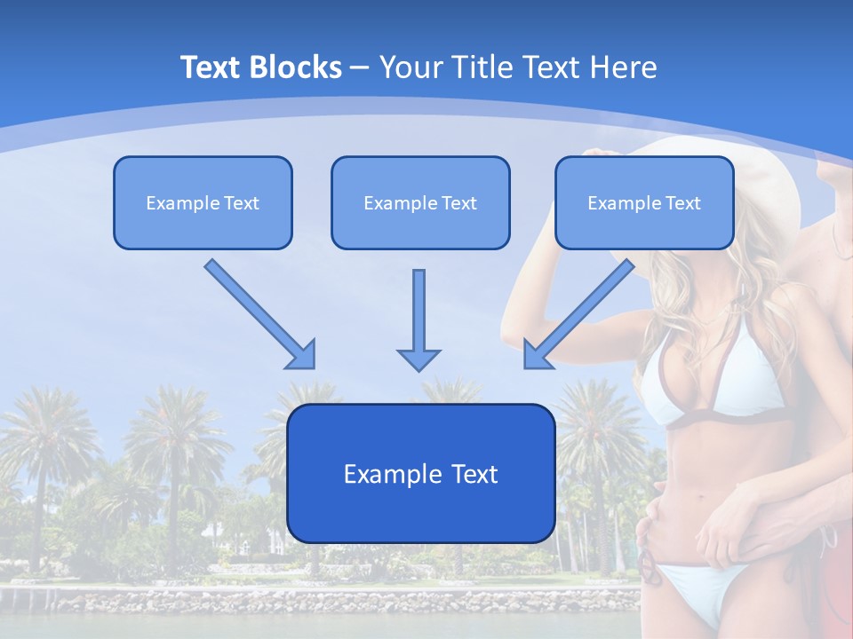 Beach Hot Spa PowerPoint Template