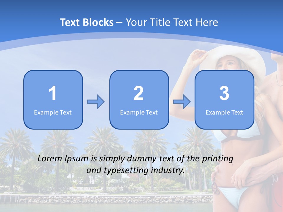 Beach Hot Spa PowerPoint Template