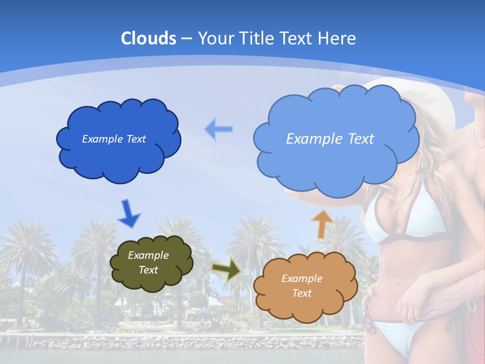 Beach Hot Spa PowerPoint Template