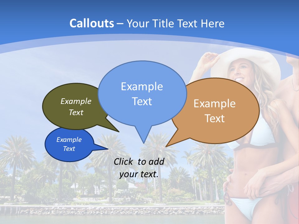 Beach Hot Spa PowerPoint Template