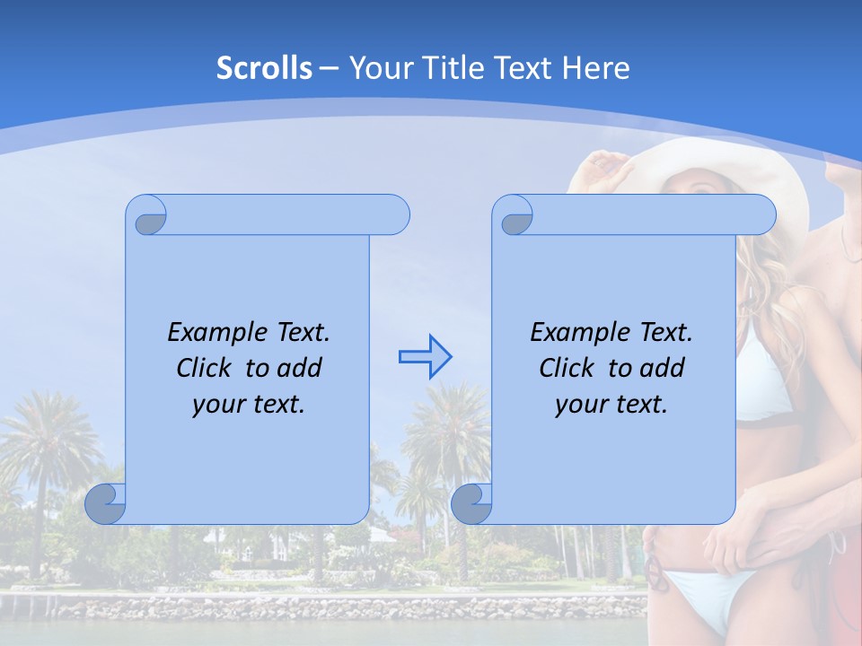 Beach Hot Spa PowerPoint Template