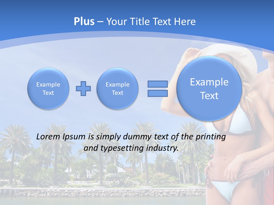 Beach Hot Spa PowerPoint Template