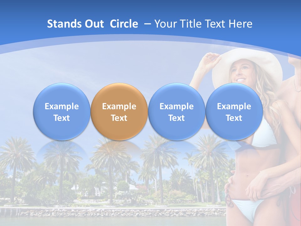 Beach Hot Spa PowerPoint Template
