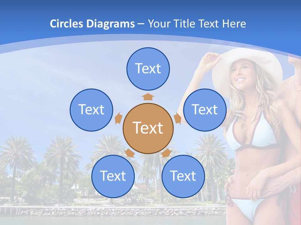 Beach Hot Spa PowerPoint Template