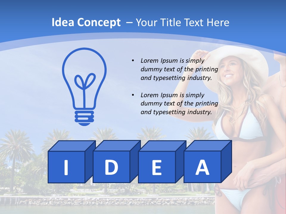 Beach Hot Spa PowerPoint Template