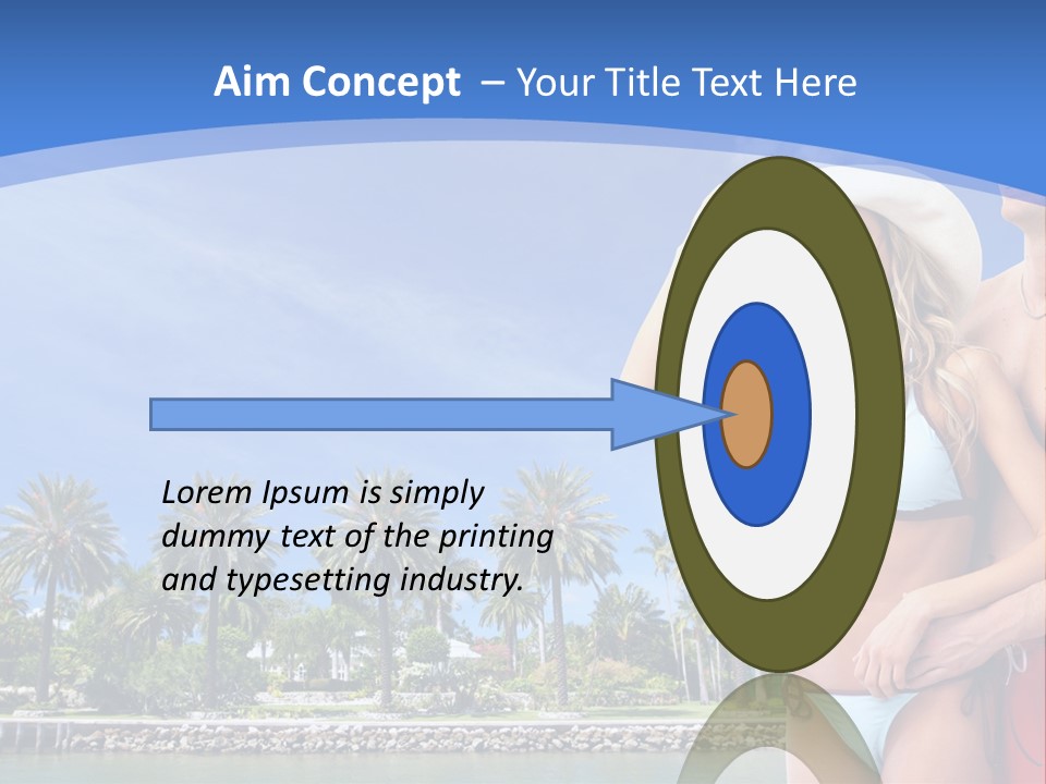 Beach Hot Spa PowerPoint Template