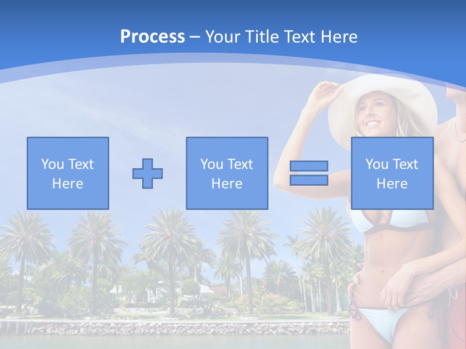 Beach Hot Spa PowerPoint Template