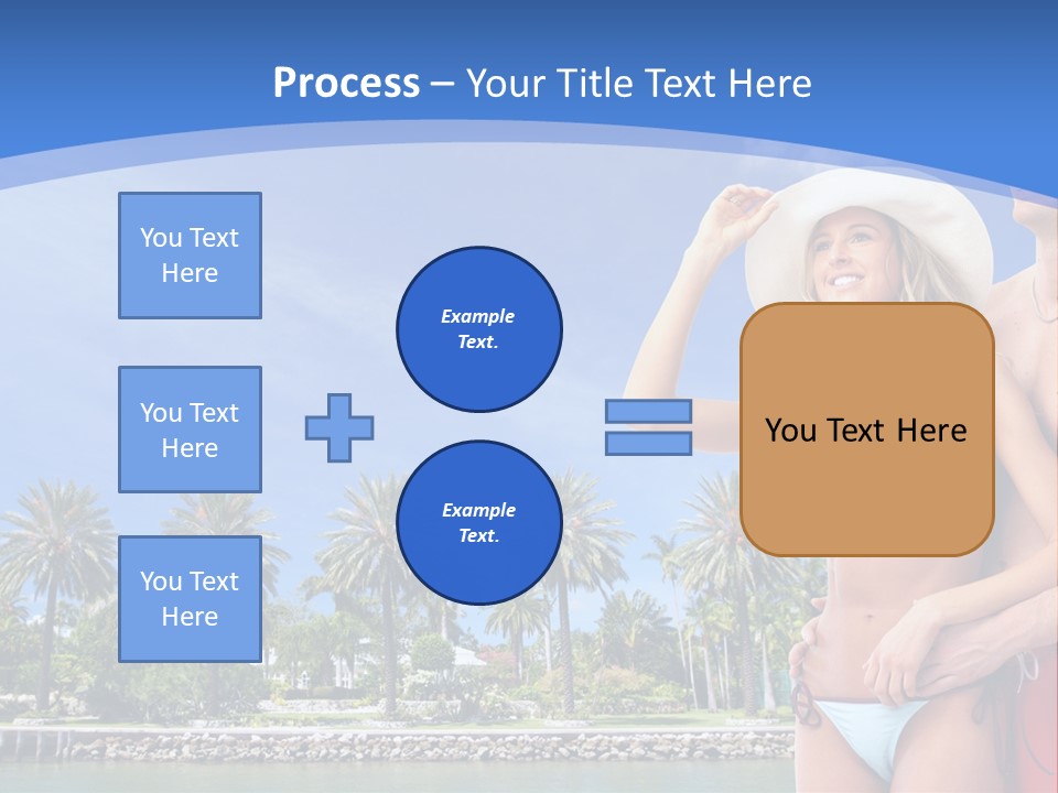 Beach Hot Spa PowerPoint Template