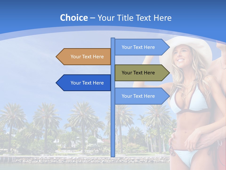 Beach Hot Spa PowerPoint Template