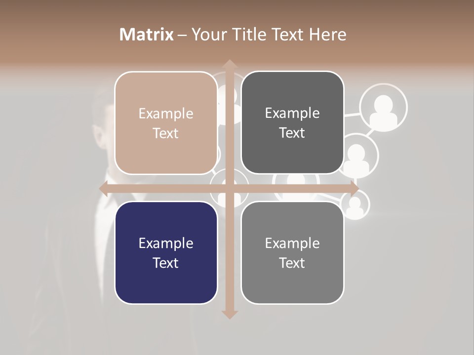 Caucasian Medium Black PowerPoint Template