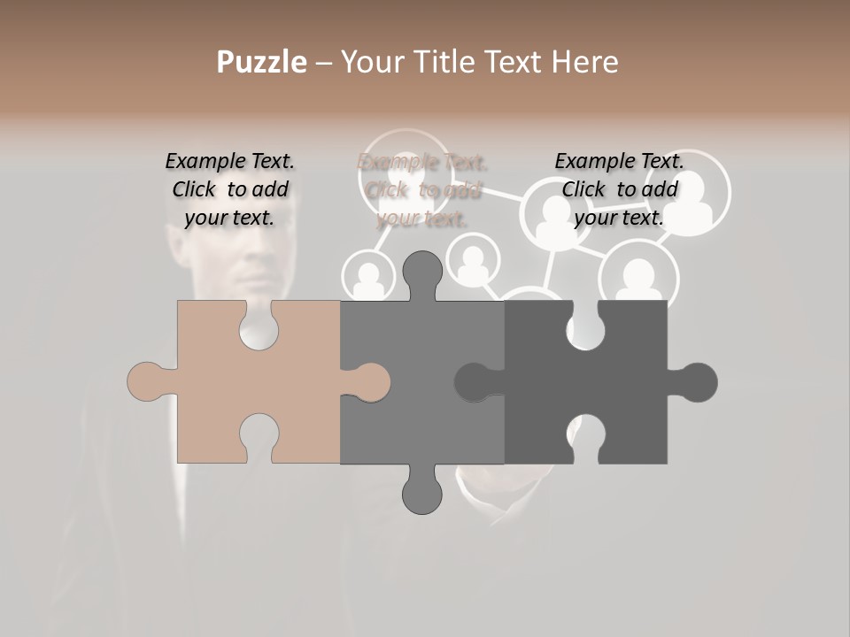 Caucasian Medium Black PowerPoint Template