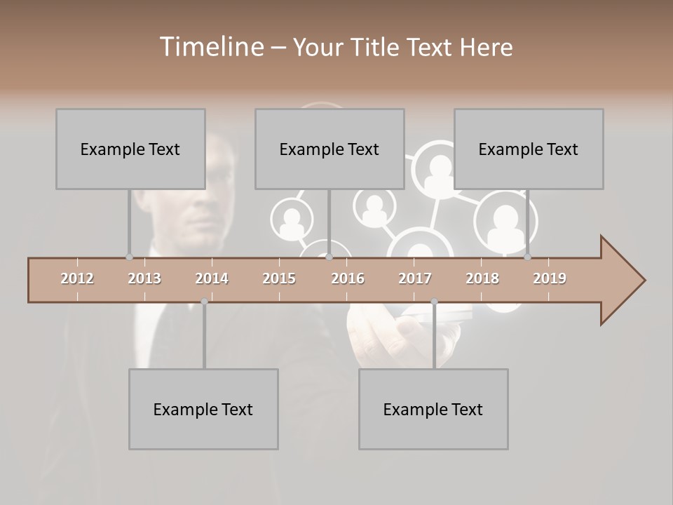 Caucasian Medium Black PowerPoint Template