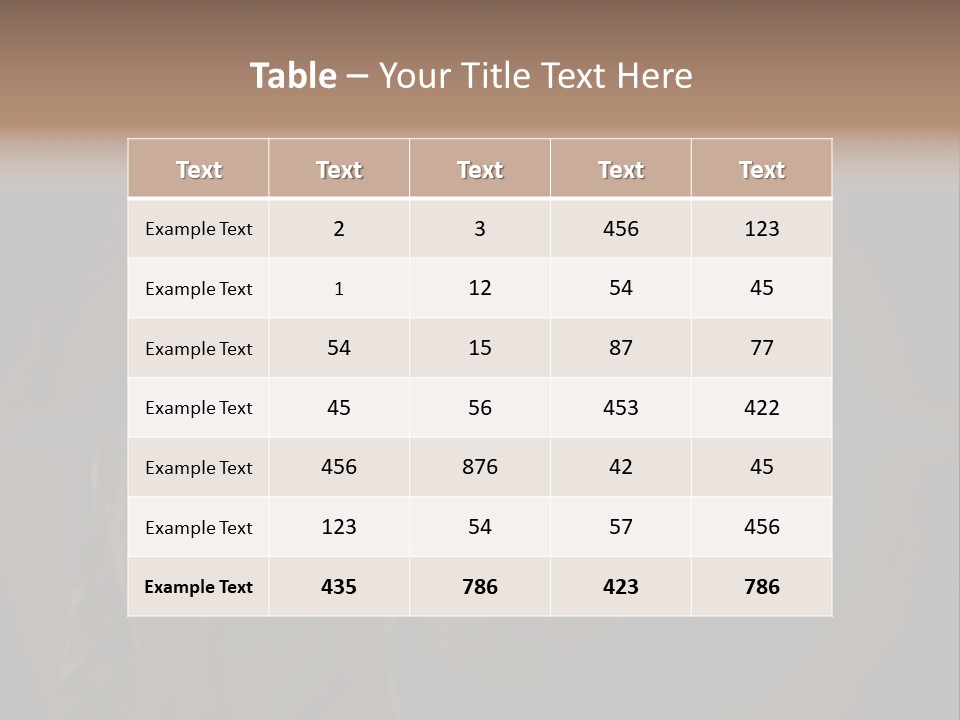 Caucasian Medium Black PowerPoint Template