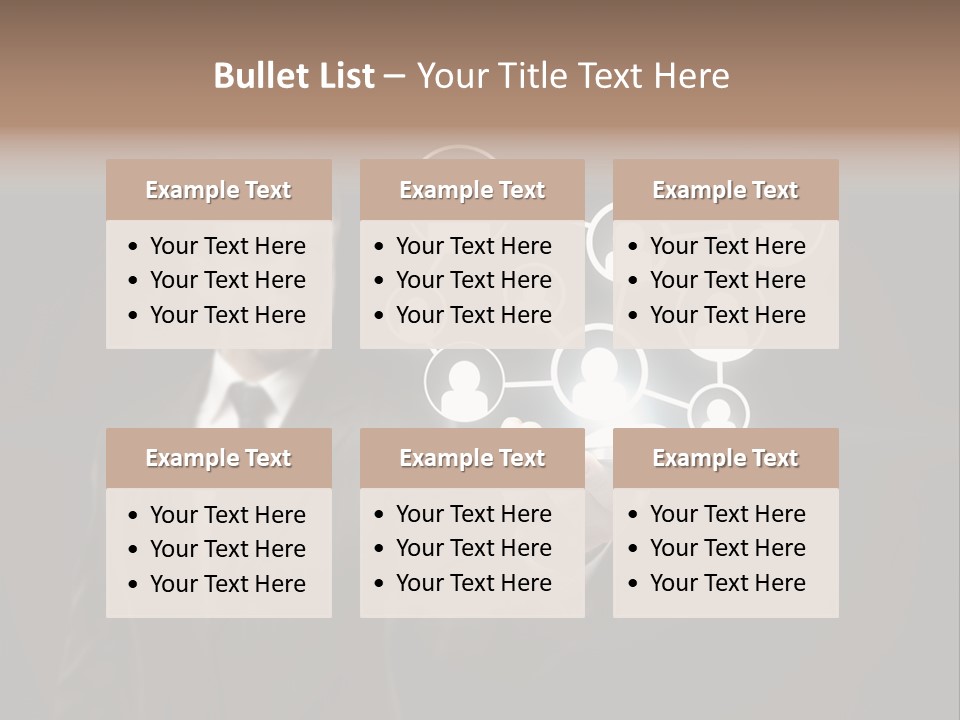 Caucasian Medium Black PowerPoint Template