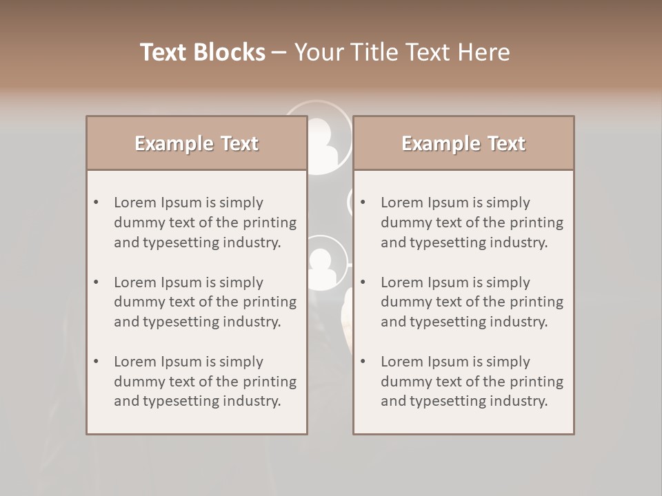 Caucasian Medium Black PowerPoint Template
