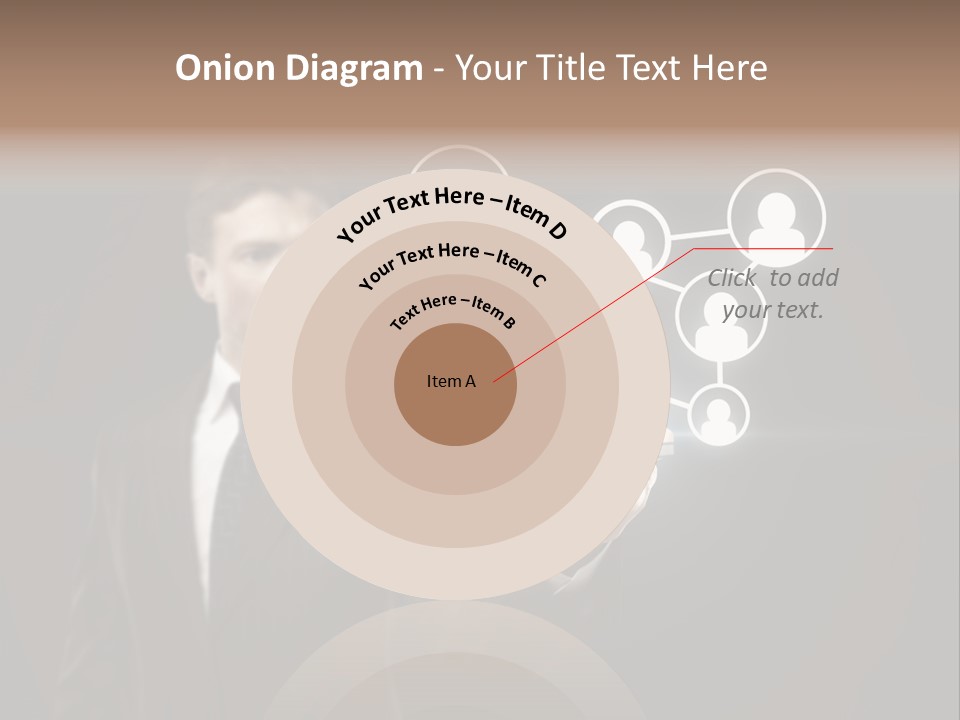 Caucasian Medium Black PowerPoint Template