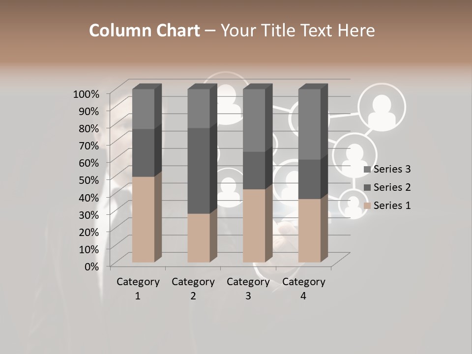 Caucasian Medium Black PowerPoint Template