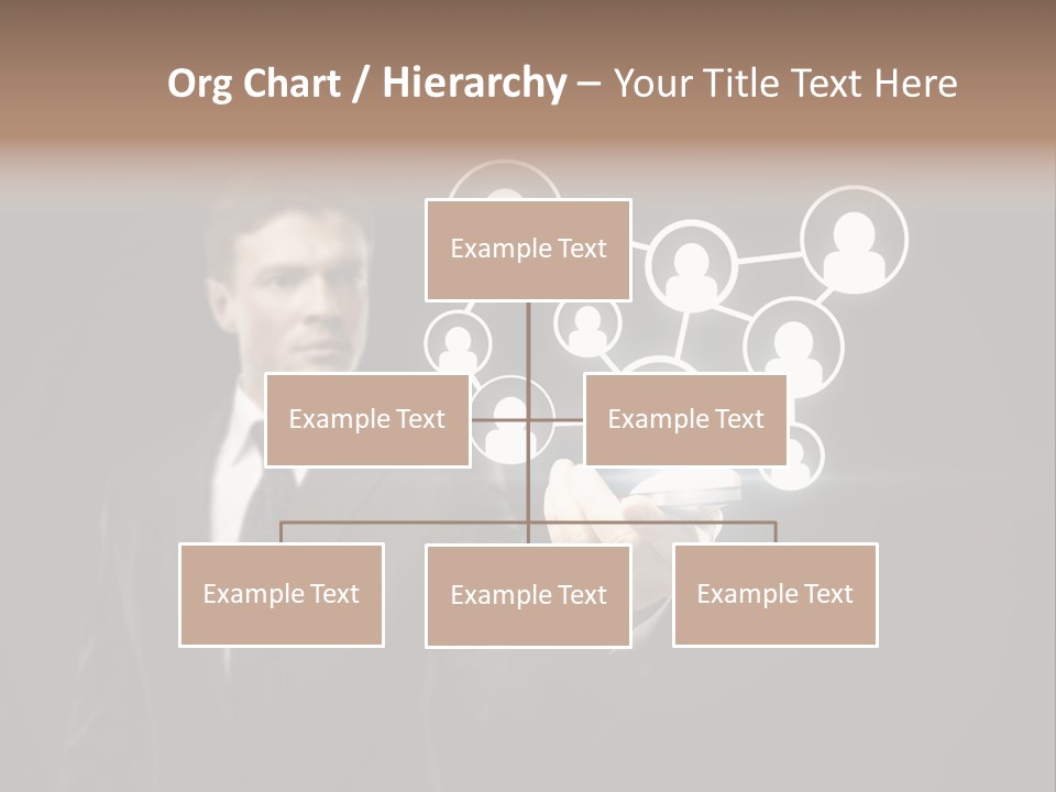 Caucasian Medium Black PowerPoint Template