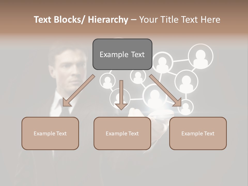 Caucasian Medium Black PowerPoint Template