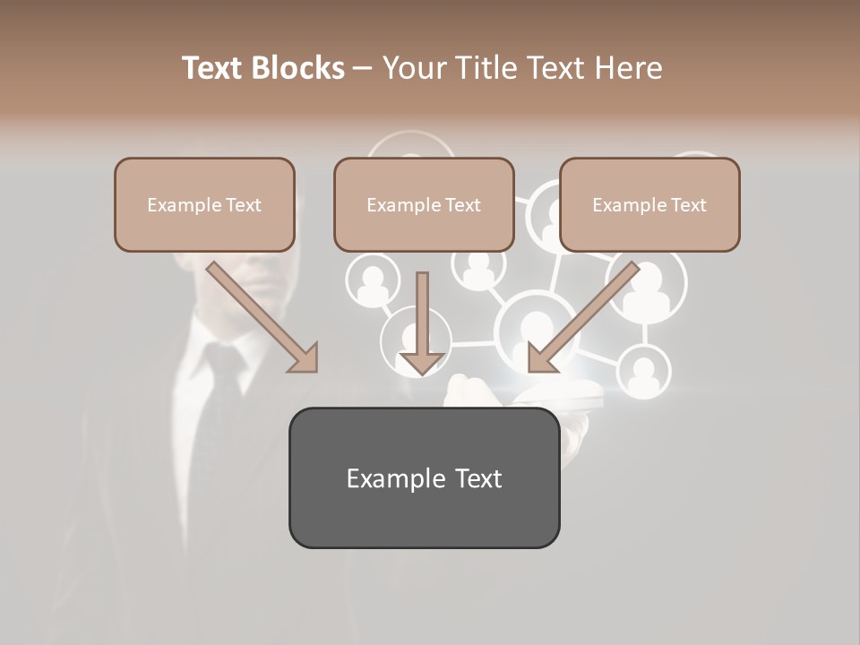 Caucasian Medium Black PowerPoint Template