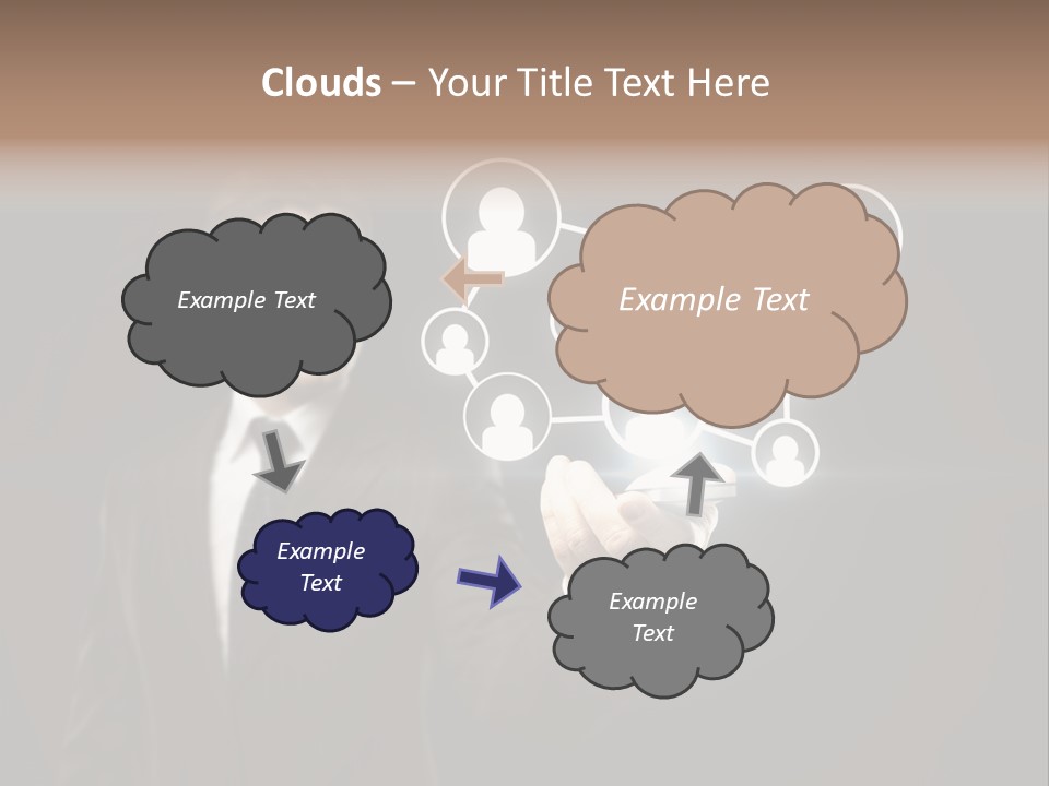 Caucasian Medium Black PowerPoint Template