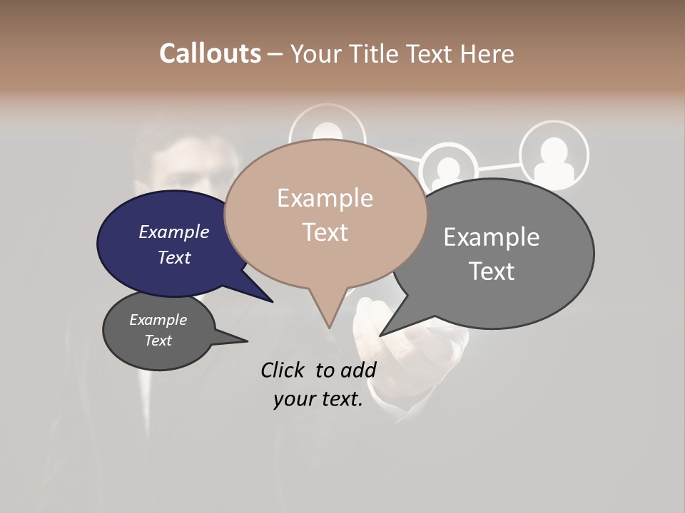 Caucasian Medium Black PowerPoint Template